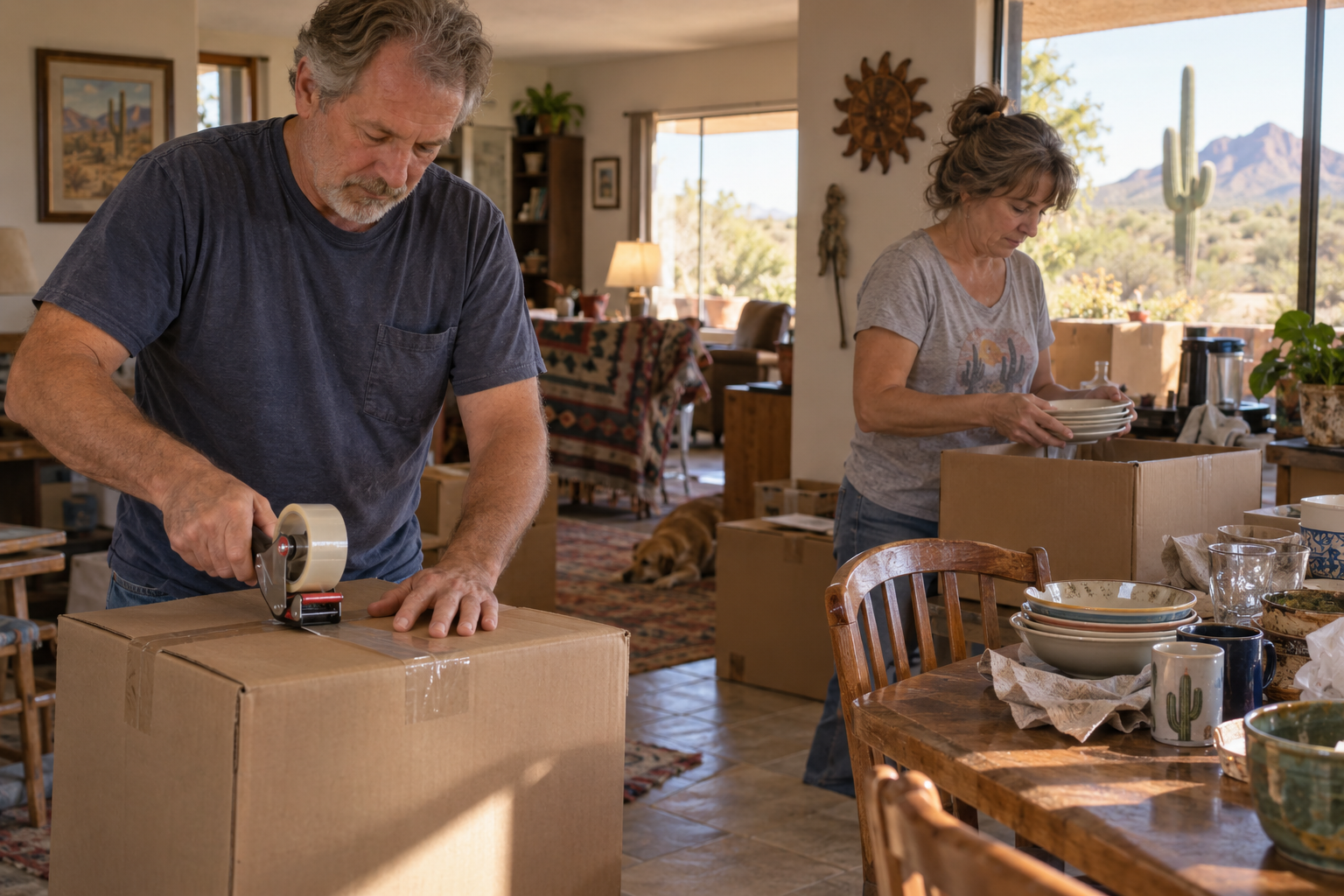 Arizona homeowners preparing to move during a major life transition